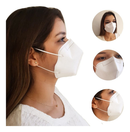 20 Máscaras Pff2 Proteção Respiratória N95 S/ Válvula