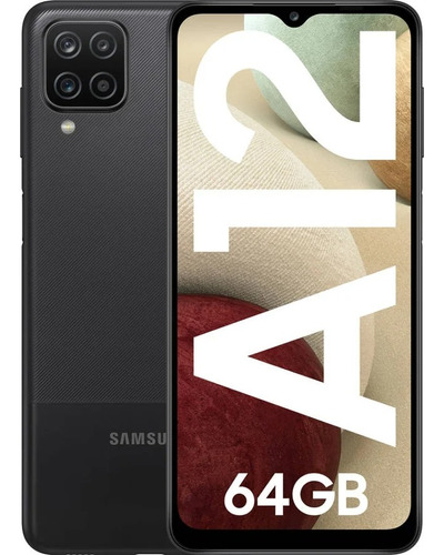 Telefone Celular Samsung A12 64 Gb 4 Gb Ram Preto Seminovo  (Recondicionado)