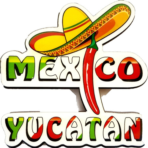 Yucatan Mérida Iman Mdf Recuerdo Mexico Y024