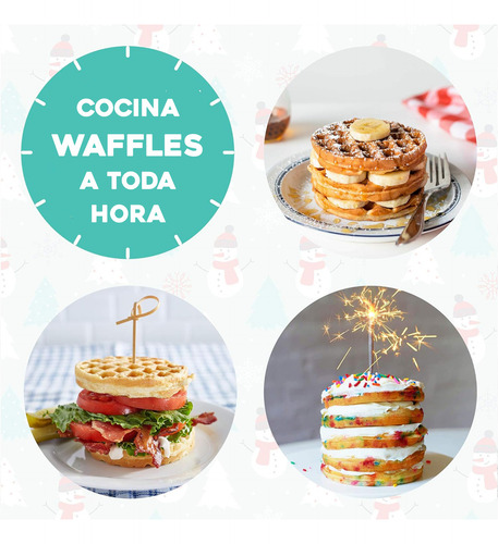Mini Wafflera Arbol Navidad Dash