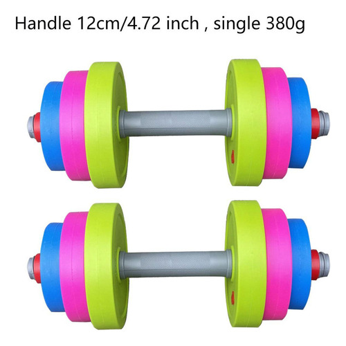 Conjunto De Halteres Para Crianças 2 Peças, Alça 12 Cm