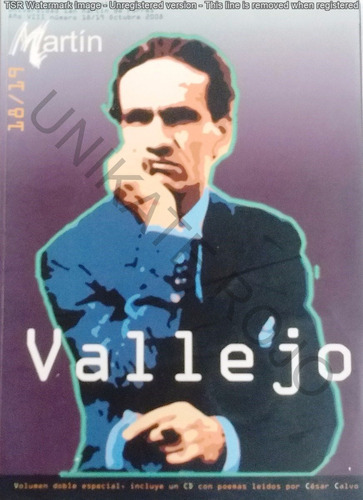 Libro César Vallejo Poeta Artes Y Letras Revista Martín Cd