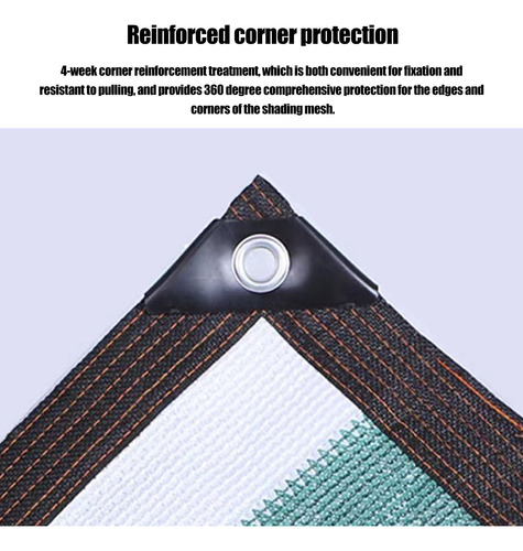 Red De Protección Solar Multiusos A Rayas De Color Verde Osc