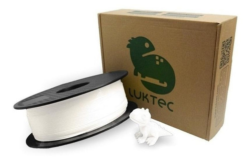 Filamento 3D LukTec TPU Flexible de 1.75mm y 900g blanco
