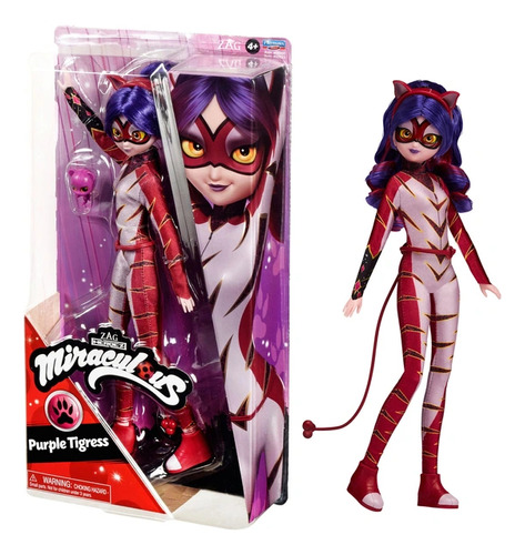 Ladybug Miraculous Tigresa Purpura Exclusiva Target Original