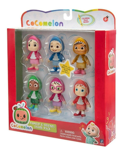 Set Cocomelon X6 Figuras Familia Y Amigos Surtidas Original!