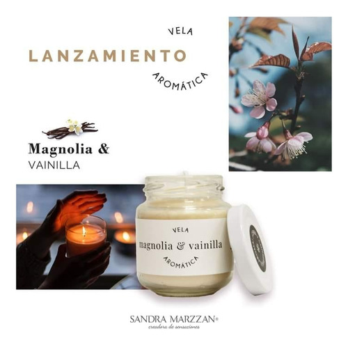 Vela Aromática  Magnolias & Vainillas