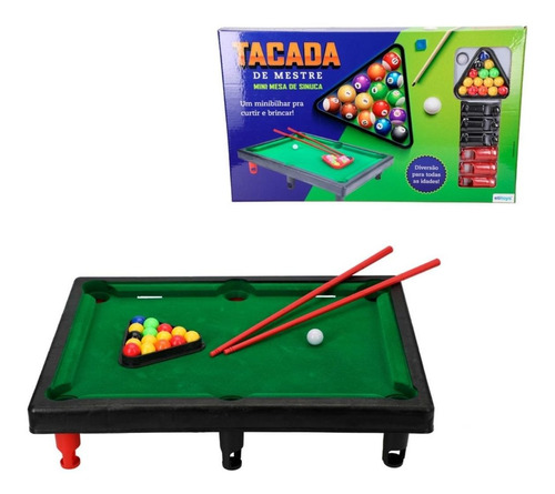 Mini Mesa De Sinuca Bilhar Snooker Portatil Jogo Brinquedo