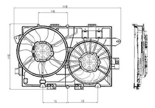 Cpp Doble Radiador Ventilador De Refrigeración Para Chev