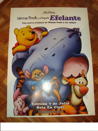 Publicidad Grafica Poster Winnie Pooh Y El Pequeño Efelante