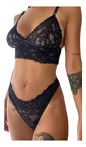 Comprar Conjunto Bralette De Encaje Con Vedetina Colaless Lenceria
