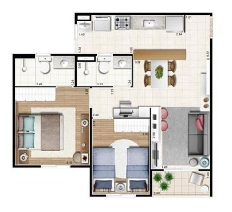 Apartamento À Venda Em Parque Residencial João Luiz - Ap000088