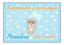 Comprar Kit Cumpleaños Imprimible Osito Globo Aerostático Editable