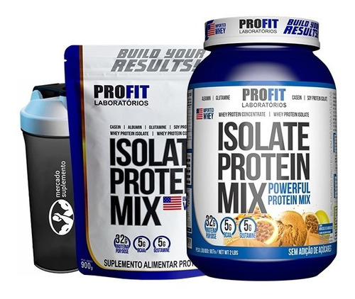Whey Isolate Protein Mix 907gr + Refil 900gr + Coq - Profit