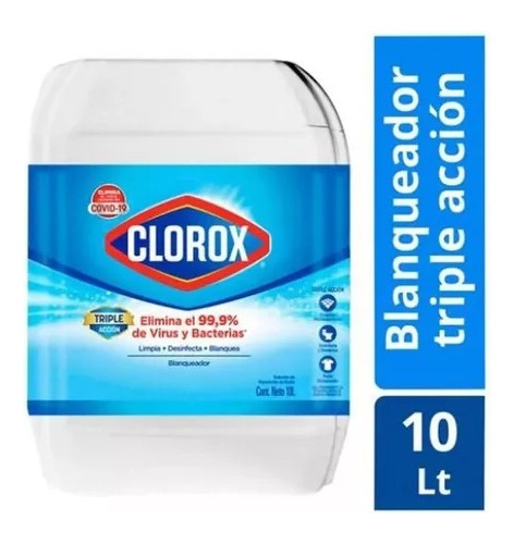 Blanqueador Líquido Clorox Ultraconcentrado 10l