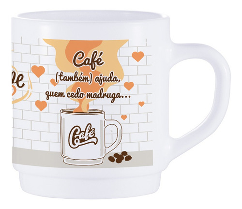 Caneca Com Frases Mug Coffee I Love You 310ml