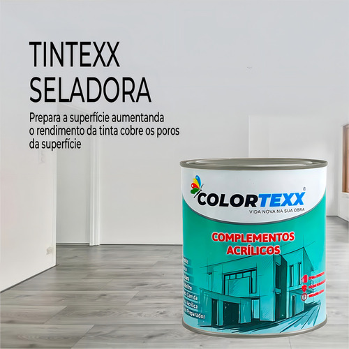 Tinta Esmalte Standard Base Água Colortexx Fosco 900ml Cor Branco