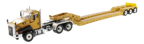 Caterpillar Ct660 com Lowboy Xl 120 1:50 Diecast Masters Color Yellow