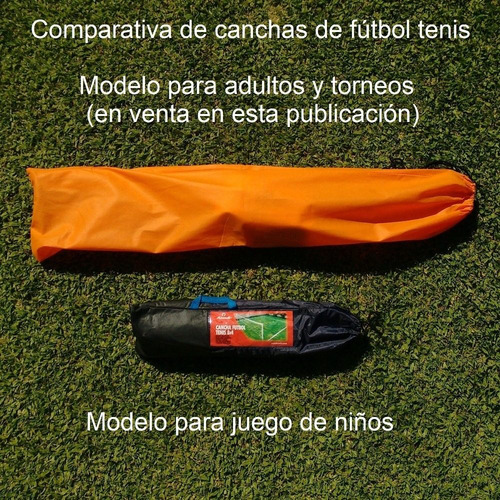 Cancha Futbol Tenis Completa Adulto Kit Poste Linea Red 8x4m - Apta Arena Tierra Y Cerped Natural