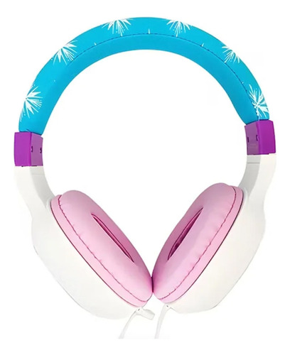 Audifonos Estero Con Cable Microfono Disney Frozen Lila