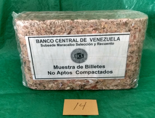 Briquetas Bloques De Billetes De Venezuela Bcv Mediana C14