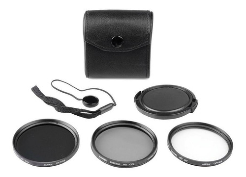 Kit Bower Vfk55c 5 Pzs C/estuche Filtro Uv Polarizado Dens N