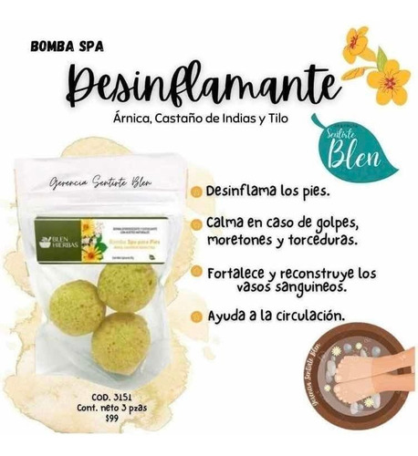 Bombas Spa Para Pies Árnica