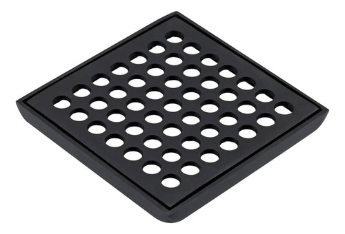 Grelha Quadrada C/ Caixilho 10x10cm Preto Fosco Fani 1918 Bk