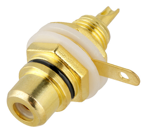 10 Unidades De Terminales Rca Jack Chapados En Oro, Hembra,