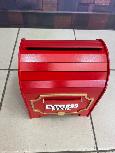 Buzón Deseos Para Santa Decoración Navidad Para Niños Rojo