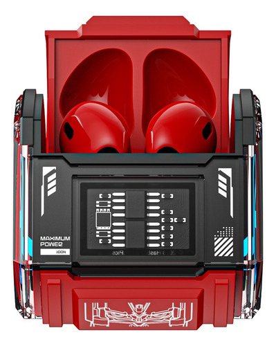 Audífonos Inalámbricos Bluetooth Transformers Mg-c03 Tws Color Rojo