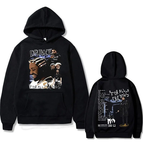 Sudadera Con Capucha Con Estampado Gráfico De Rapper Drake F