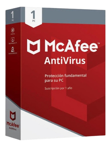 Mcafee Antivirus 1 Año 1 Dispositivo