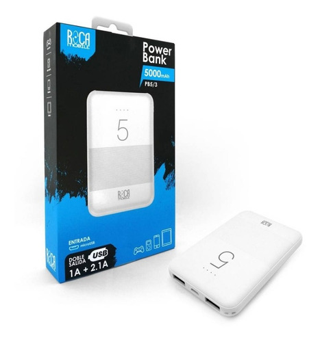 Power Bank Roca Mobile 5000 Mah 2.1 A Portatil | Css ®