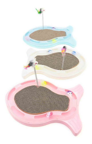 Juguete Rascadero Para Gato Kitten Con Ratón Y Cat Nip Color
