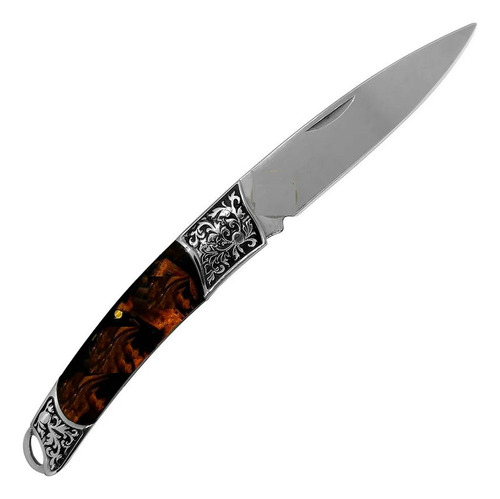 Cuchillo Táctico Navaja Militar Monte Cachas Concha Nacar Color Cafe Con Clip Muelle Uso Rudo Daga Stiletto Acero Inoxidable 420 Con Bandola Campismo Senderismo Supervivencia Hoja 85mm Cacha 105 Mm