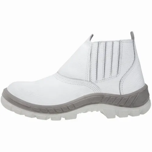Bota bico hotsell de aço branca