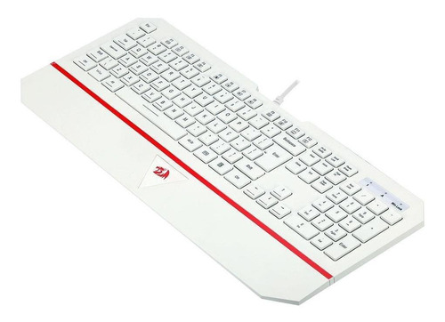 Teclado Gamer Membrana Redragon Karura 2 Lunar White K502w-n Cor de teclado Branco