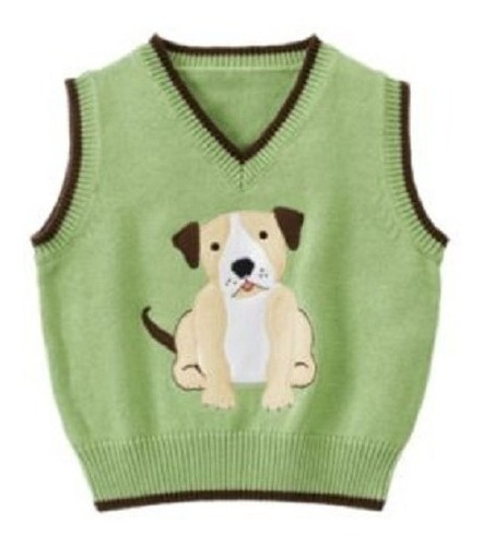 Chaleco Verde Perrito Bebe Marca Gymboree Talla 3t