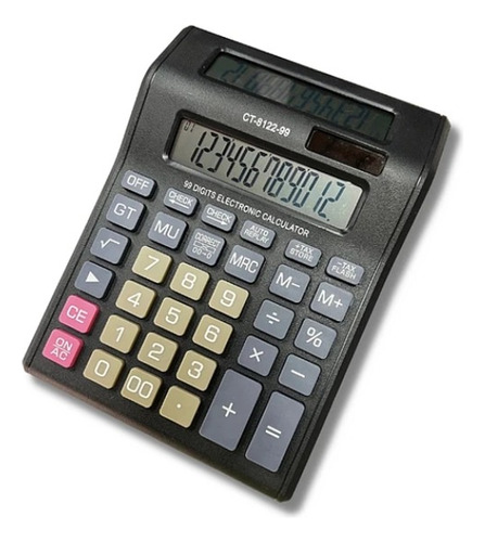 Calculadora Doble Pantalla Y Teclas Gigantes 12 Digitos