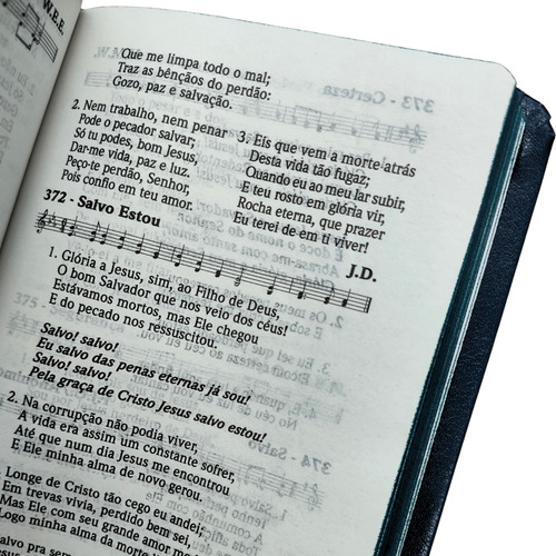 Cantor Cristão Com Letra E Pautas Musicais - Pequeno Capa Luxo Caramelo