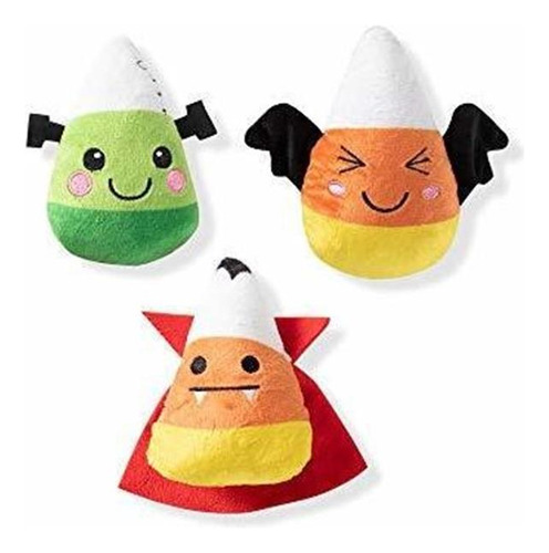 Peluches Para Perro Chico Candy Corn Halloween Set 3figuras