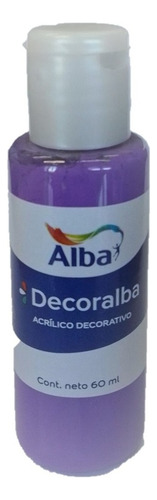 Acrilico Decorativo Decoralba Alba 60ml Colores Tradicional Color 493 LAVANDA