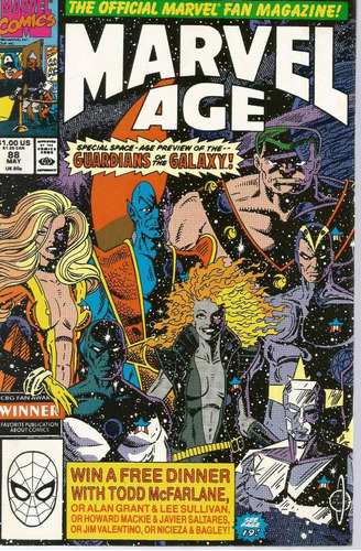 Marvel Age N° 88 - Em Inglês - Editora Marvel - Formato 16 X 25 - Capa Mole - Bonellihq Cx242 Nov23