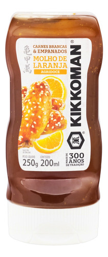 Molho Agridoce Laranja Kikkoman em squeeze 250 g SH