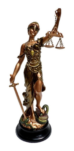 Dama Diosa Justicia 38cm En Resina Escultura Themis Abogados