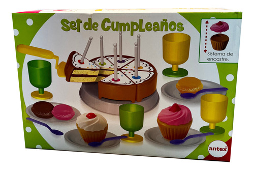 Set De Cumpleaños Antex Torta Comiditas 1163