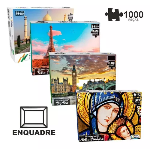 Quebra Cabeça Nossa Senhora Grande 1000 pç 54x74 Puzzle Jogo