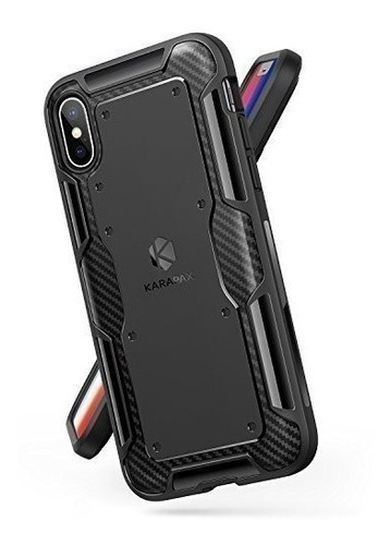 Funda iPhone X - Anker Karapax - Shield - Fibra De Carbono