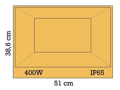 Imagen 6 de 8 de Reflector Led 400w Alta Potencia Exterior Ip65 Cancha Futbol